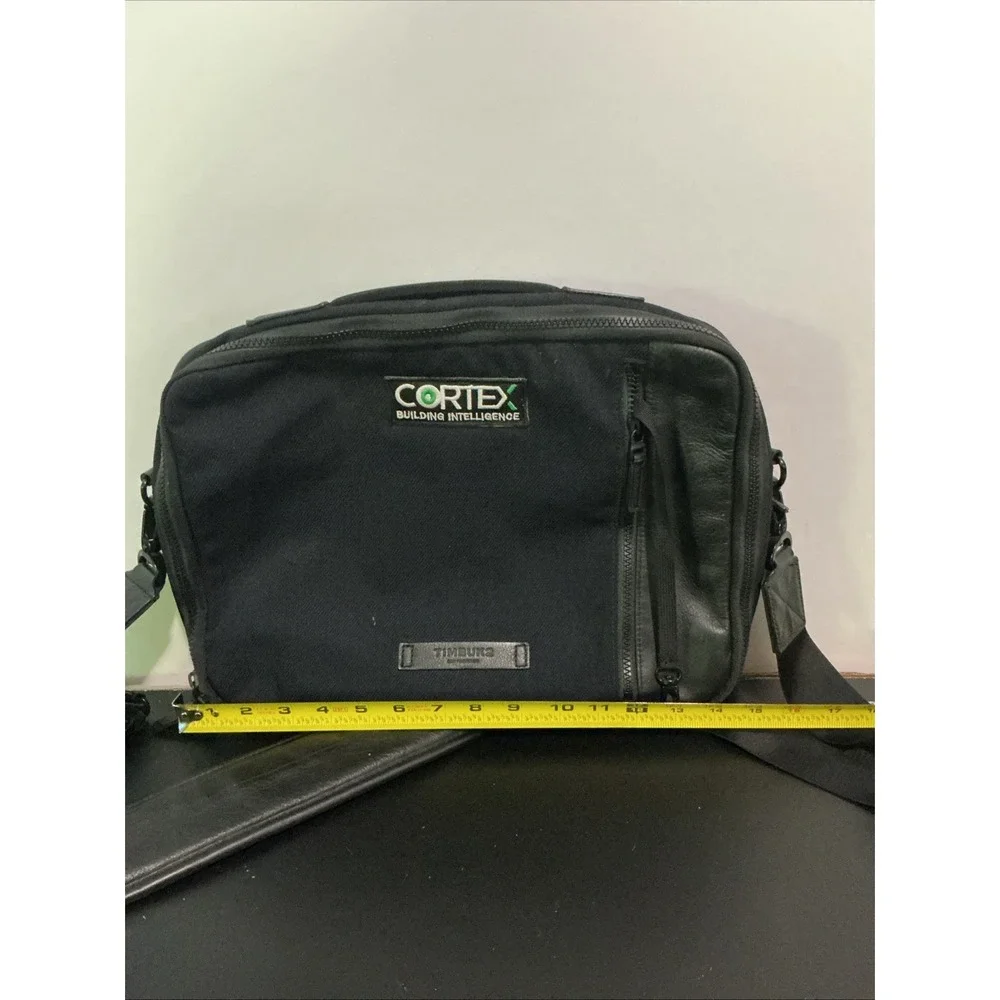 Timbuk2 Switch Laptop Messenger Bag Night Shadow Black Cortex Canvas Leather